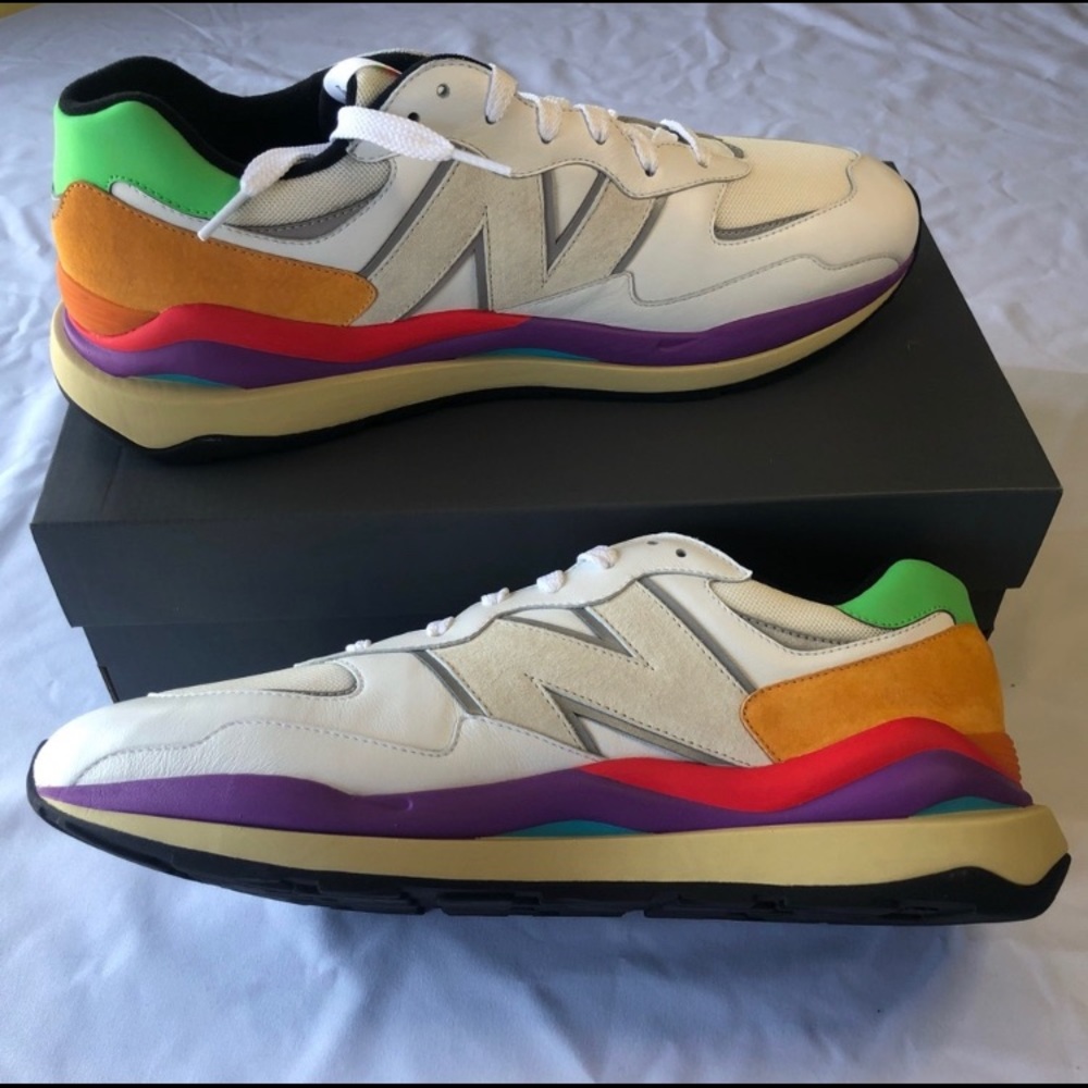 Size 15 - New Balance 57/40 Munsell White Vivid Cactus 2021